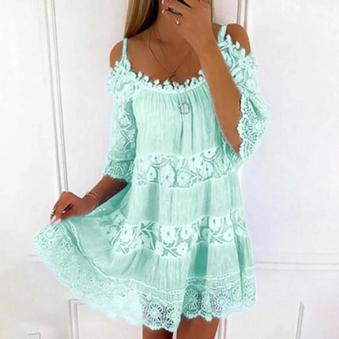 Women's Sleeveless Cold Shoulder Sundress