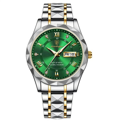 Waterproof Men's Sports Watch with Glow in Dark Feature