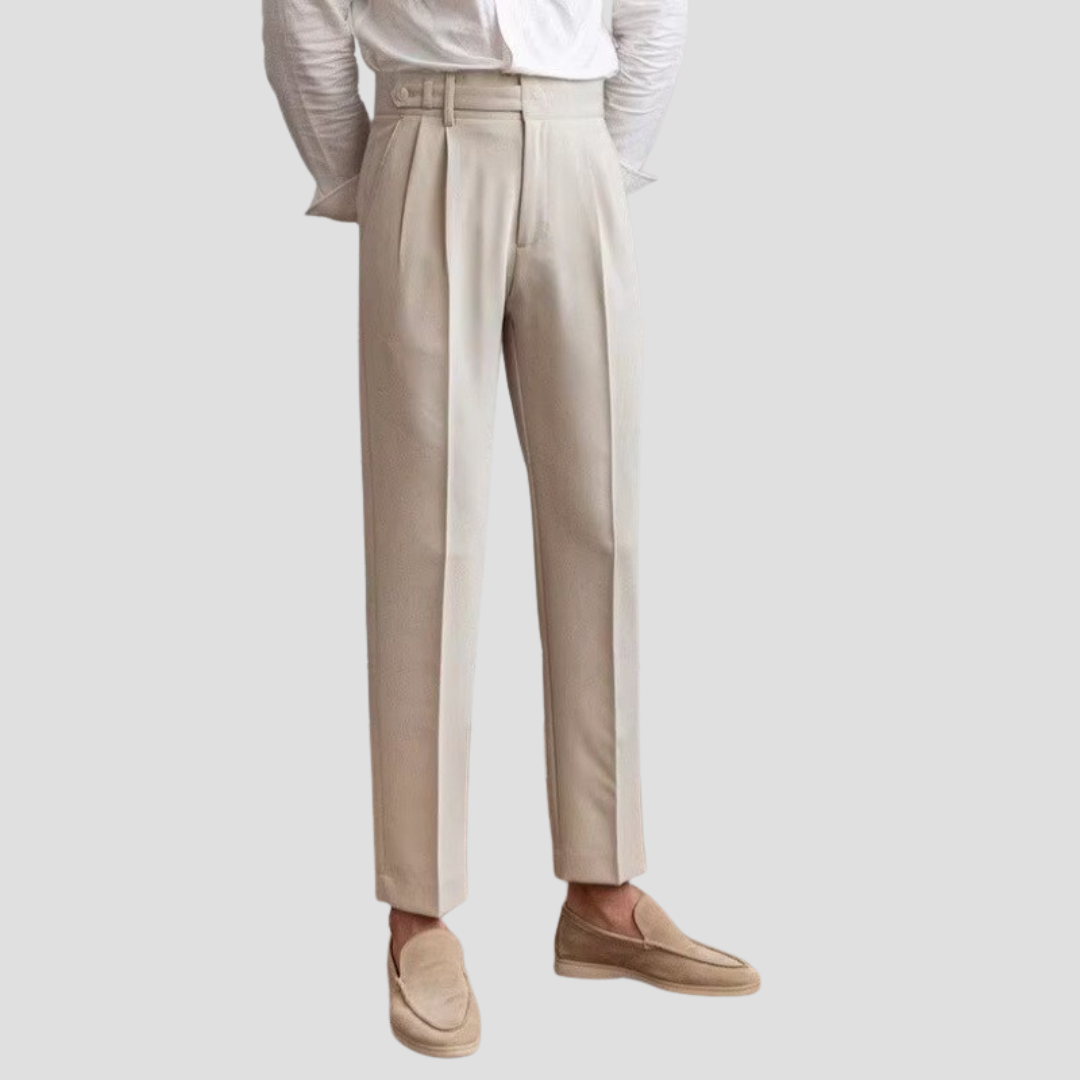 Gregory | Tailored Pleated Trousers 0