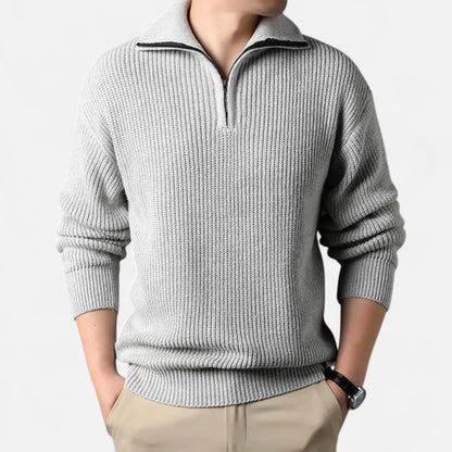 Warm Men's Wool Blend Pullover Sweater