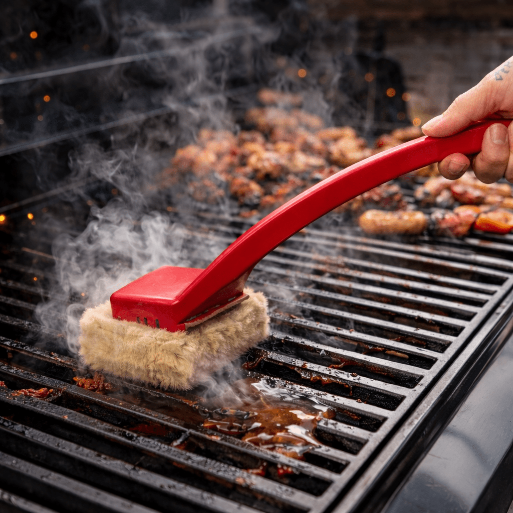 Easy Clean BBQ Brush Long Handle Steam Grill Cleaner - VogeLuxe