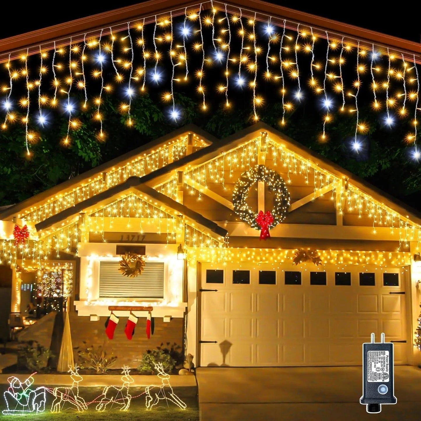 Bright Outdoor String Fairy Lights 4m x 0.6m Decor