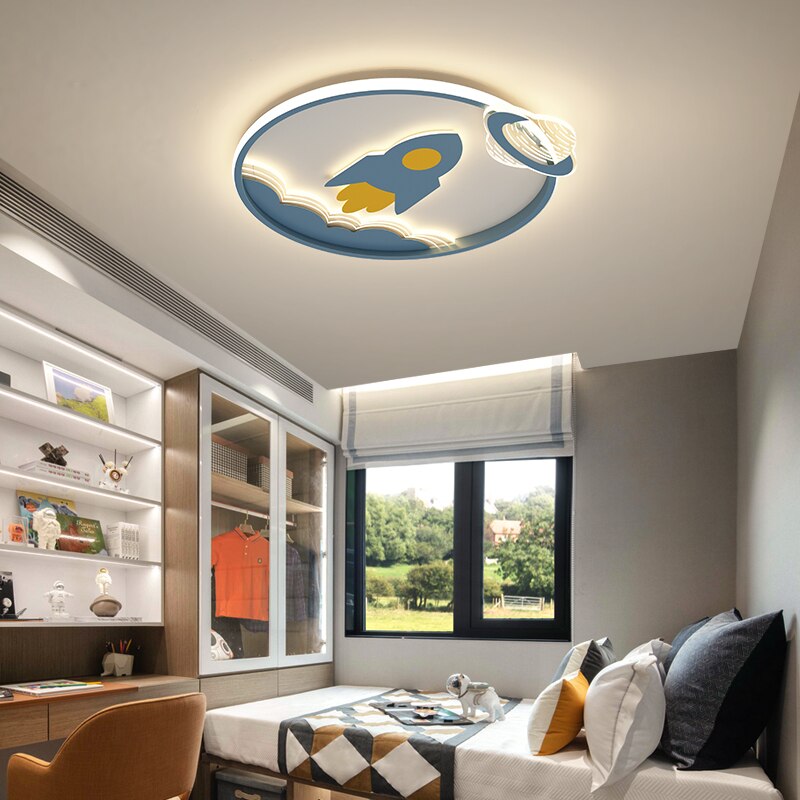 Fun Space Theme Kids Chandelier - VogeLuxe
