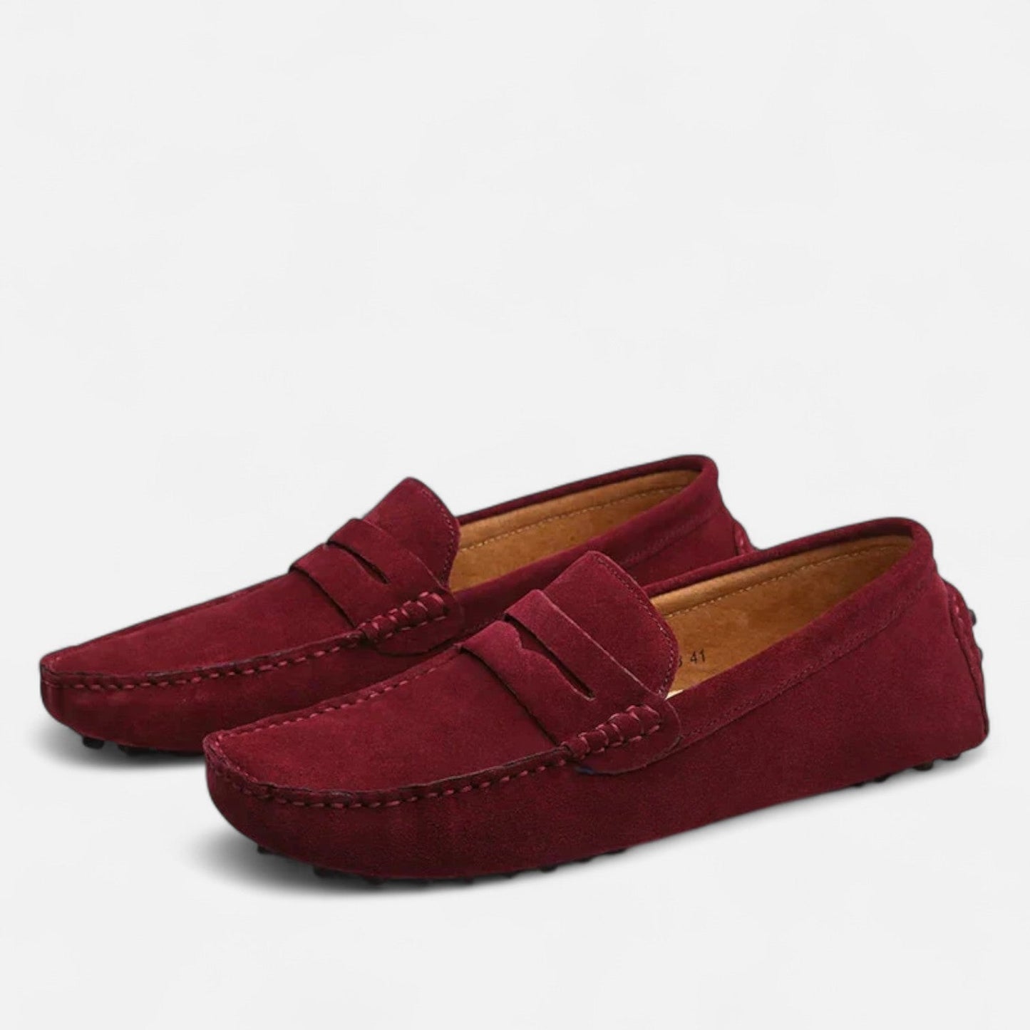VogeLuxe | Men’s Suede Penny Driving Loafers
