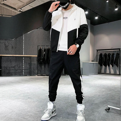 Trendy Streetwear Jogger Suit Set