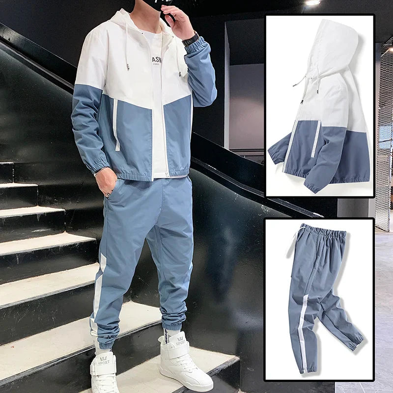 Trendy Streetwear Jogger Suit Set - VogeLuxe