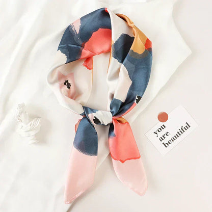 Soft Plaid Scarf for Women Neck Hair Accessory