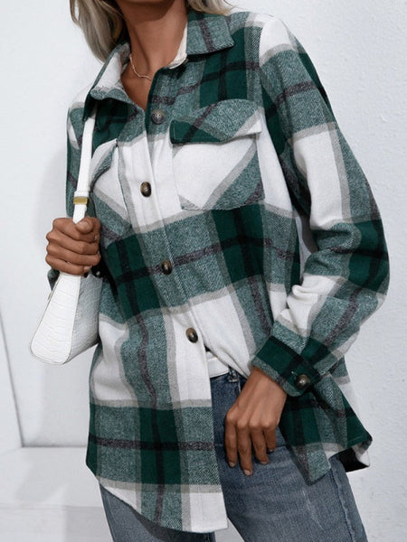 Soft Plaid Crew Neck Sweater for Women - VogeLuxe