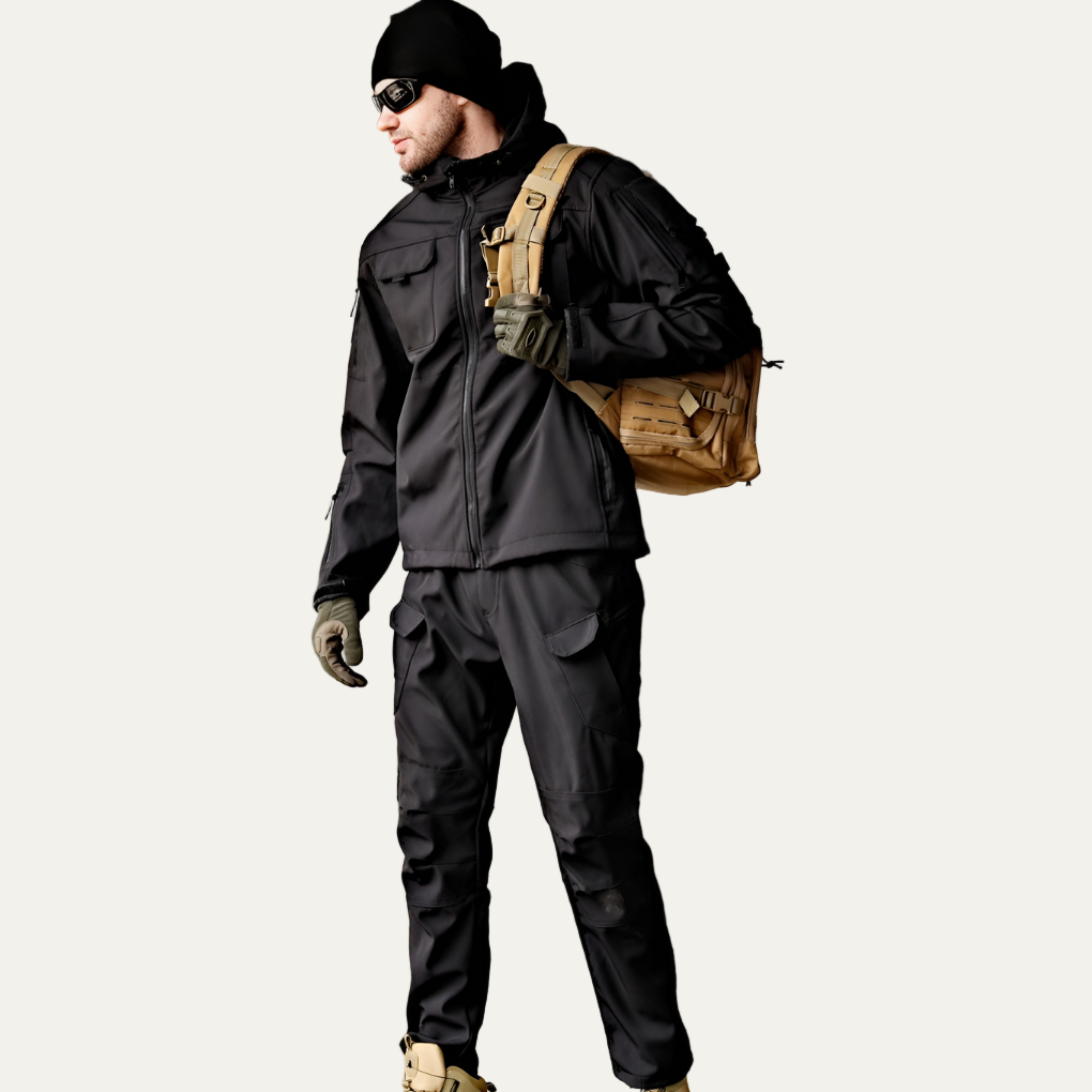 VogeLuxe | Men’s Tactical Hooded Softshell Utility Suit
