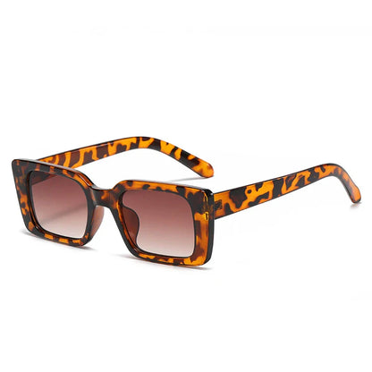 Stylish Rectangular Animal Print UV Sunglasses