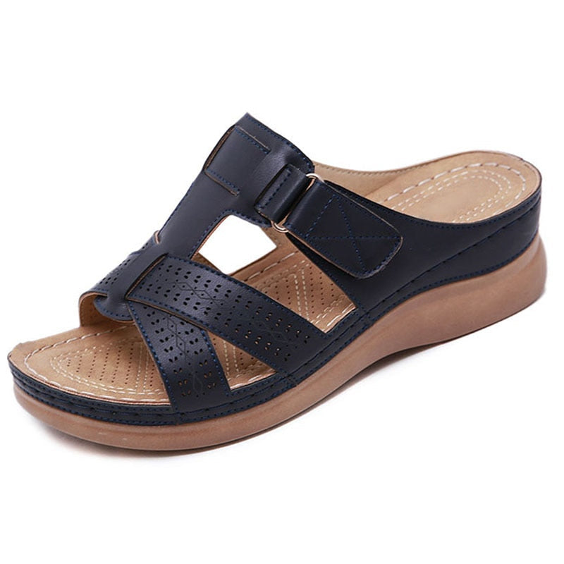Comfortable Walking Sandals for Women - Cushion Wedge Arch Support - VogeLuxe