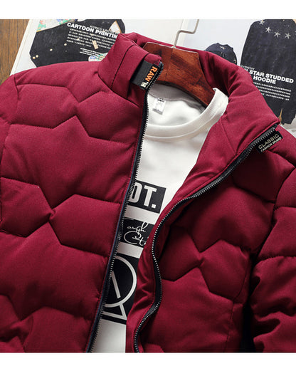 VogeLuxe | Men’s Lightweight Chevron Quilted Puffer Jacket