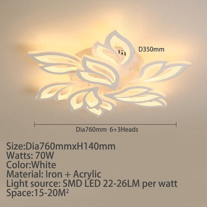 Floral Glass Hanging Lamps