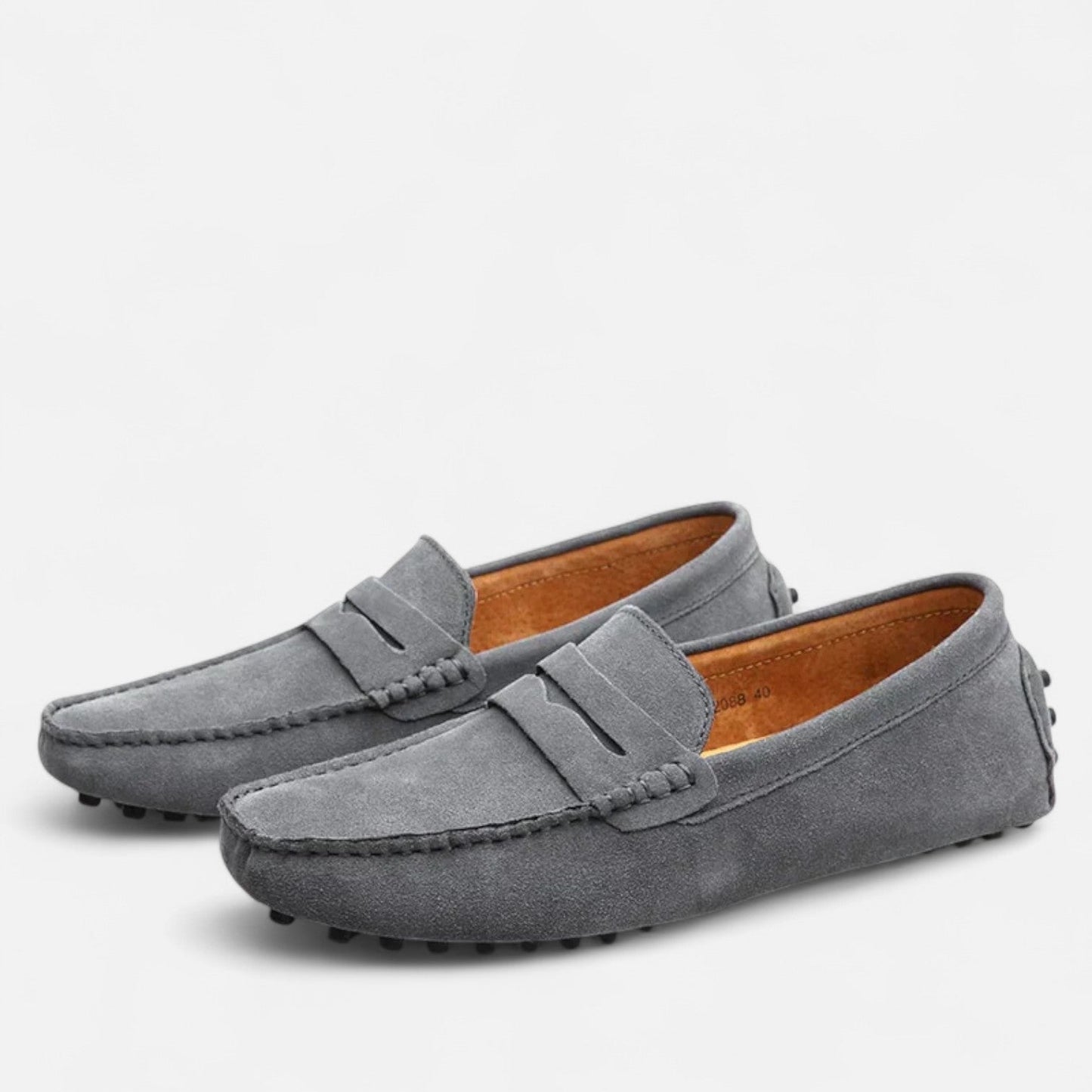 VogeLuxe | Men’s Suede Penny Driving Loafers