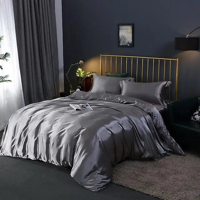 Soft 4-Piece Bed Sheet Set with Duvet Cover