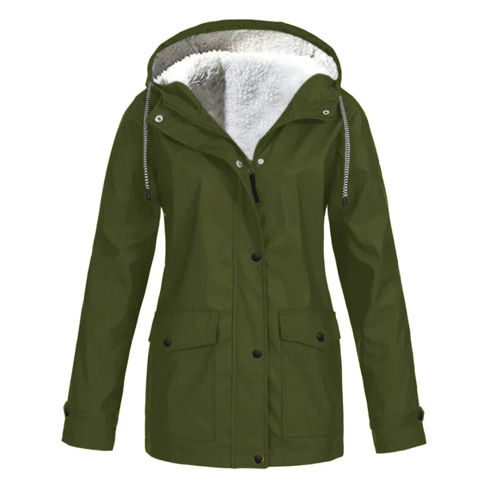 Ladies' Oversized Long Sleeve Hooded Sweatshirt