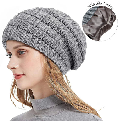 Soft Women's Cable Knit Winter Hat - BritishElegance