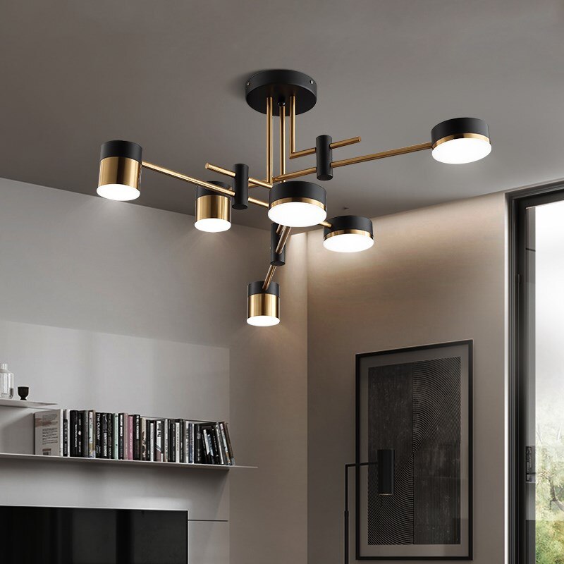 Luxury Gold And Black Crystal Chandelier - VogeLuxe