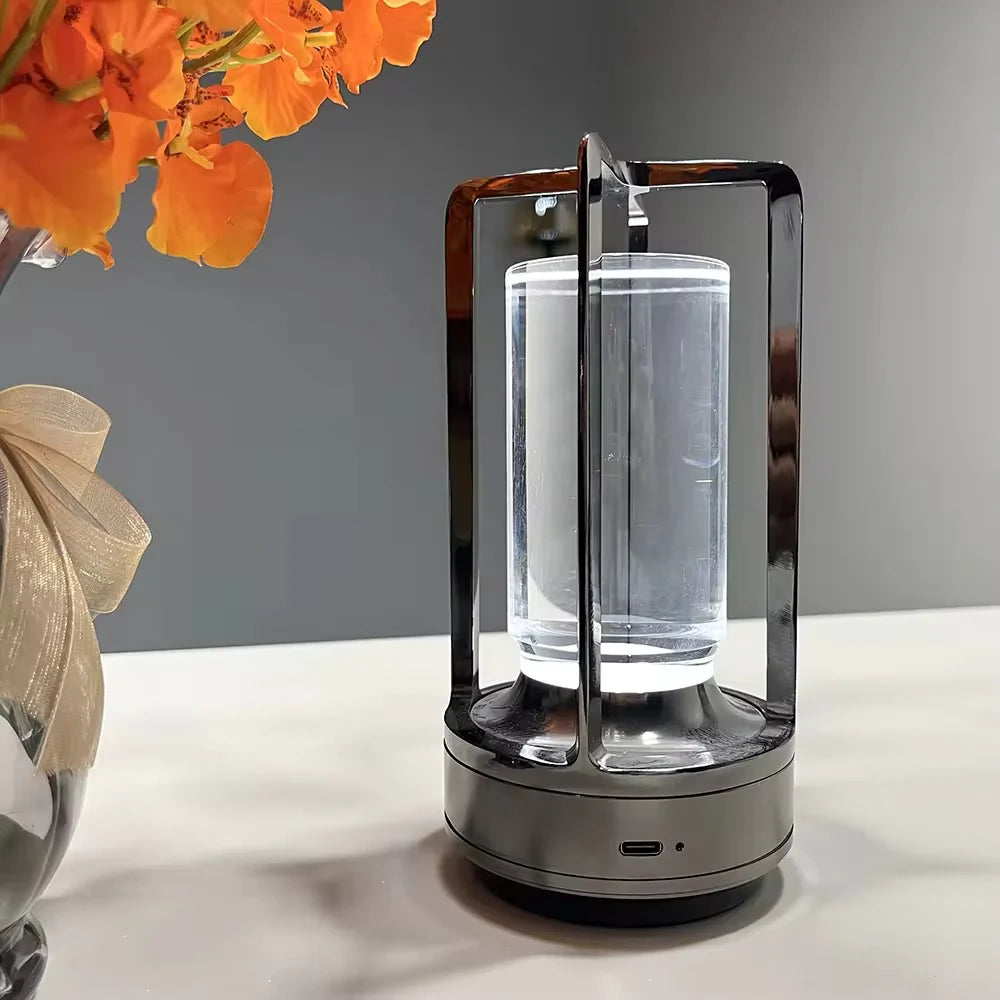 Sleek Metal Desk Lamp with LED Lighting - VogeLuxe