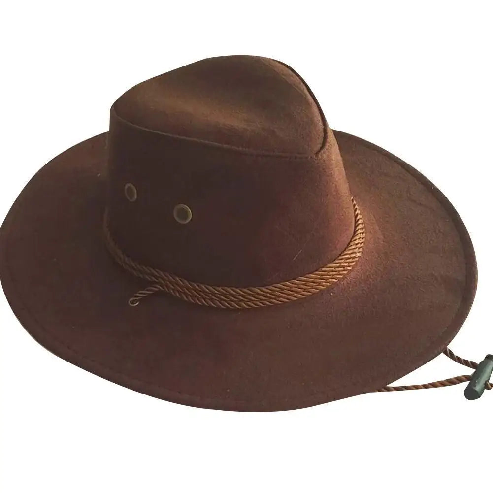 Classic Men's Cowboy Hat - Large Brim Summer Shade - VogeLuxe