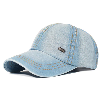Classic Faded Cotton Baseball Cap - Adjustable Unisex Hat