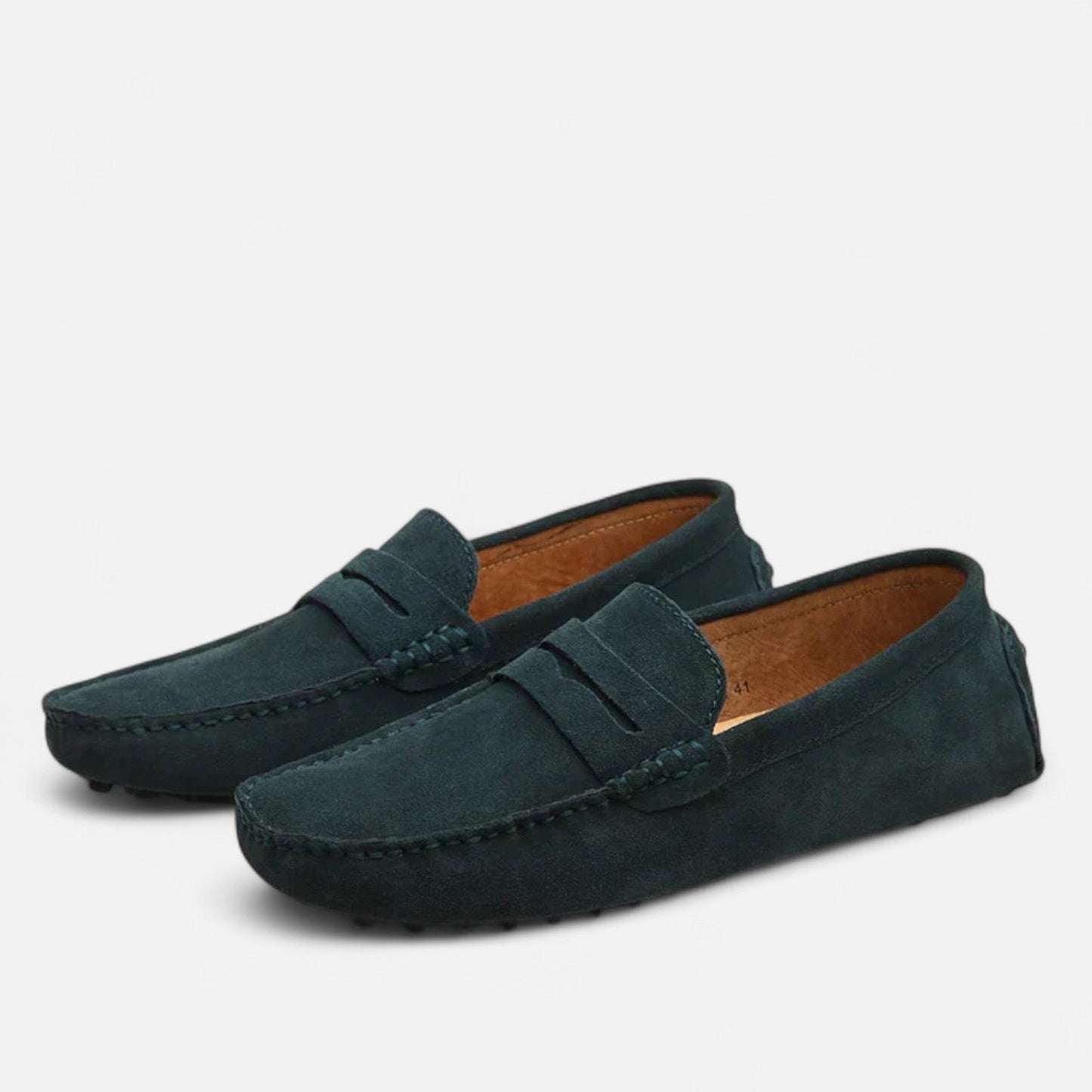 VogeLuxe | Men’s Suede Penny Driving Loafers