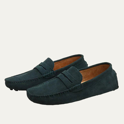 VogeLuxe | Men’s Suede Texture Slip On Driving Moccasins