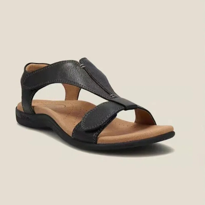Comfortable Round Toe Flat Sandals for Women