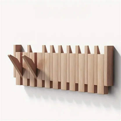 Stylish Wooden Coat Rack Entryway Storage