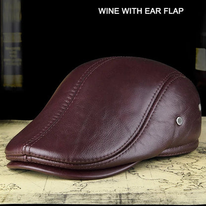 Authentic Leather Father Baseball Cap
