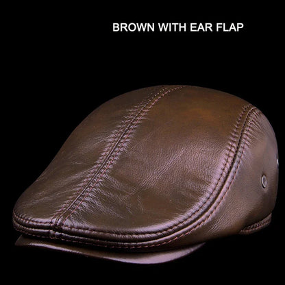 Authentic Leather Father Baseball Cap