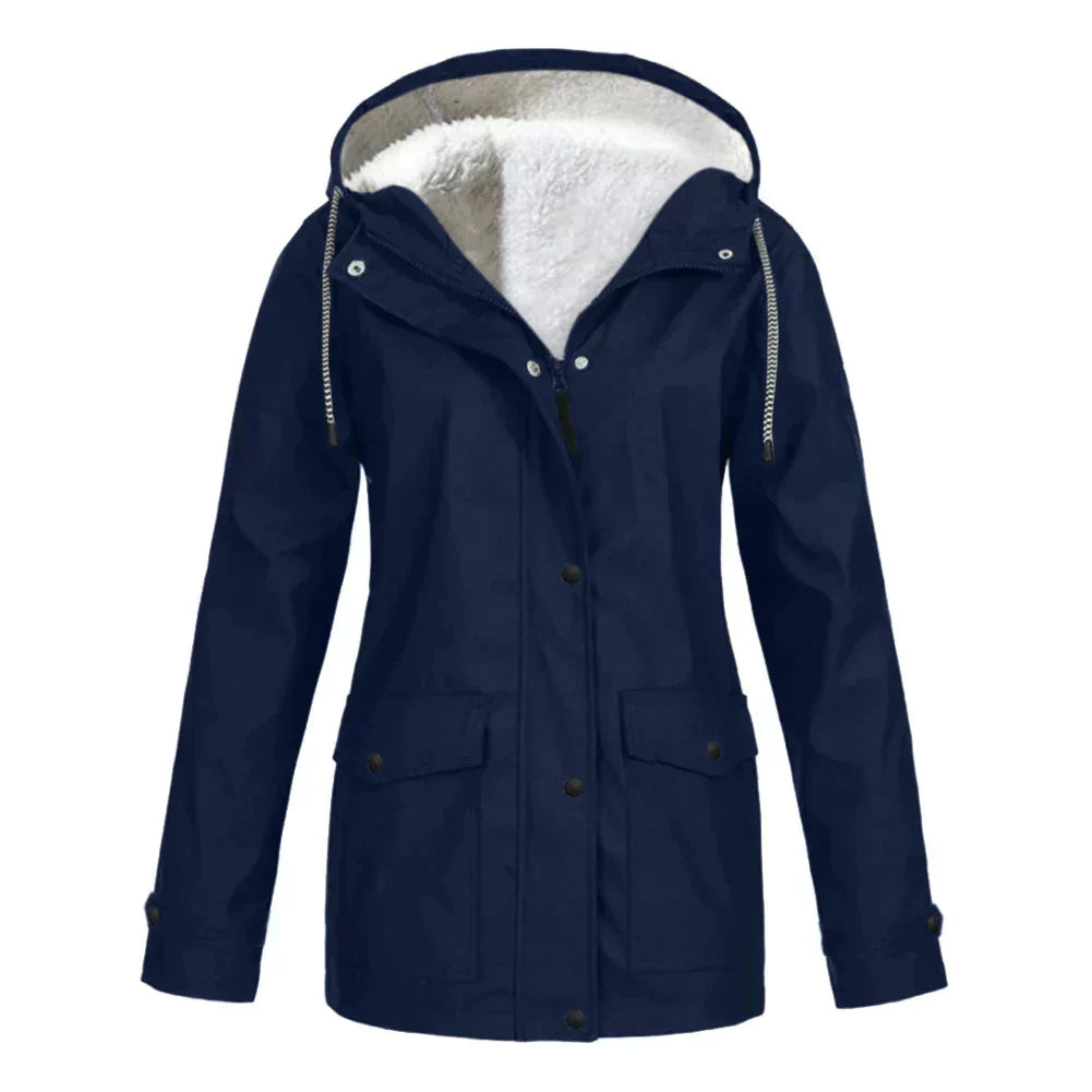 Ladies' Oversized Long Sleeve Hooded Sweatshirt