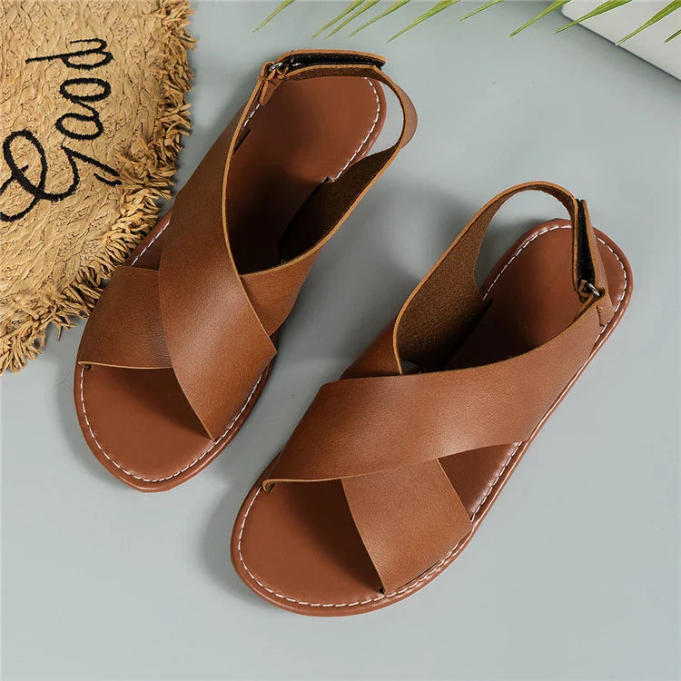 Comfortable Heeled Ankle Strap Sandals – Breathable Summer Shoes - VogeLuxe