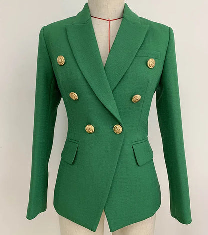 Narrow Fit Navy Blue Suit Jacket for Women