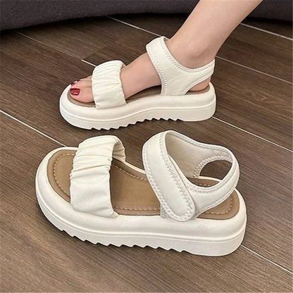 Comfortable Elevated Roman Sandals - Breezy Summer Beach Style
