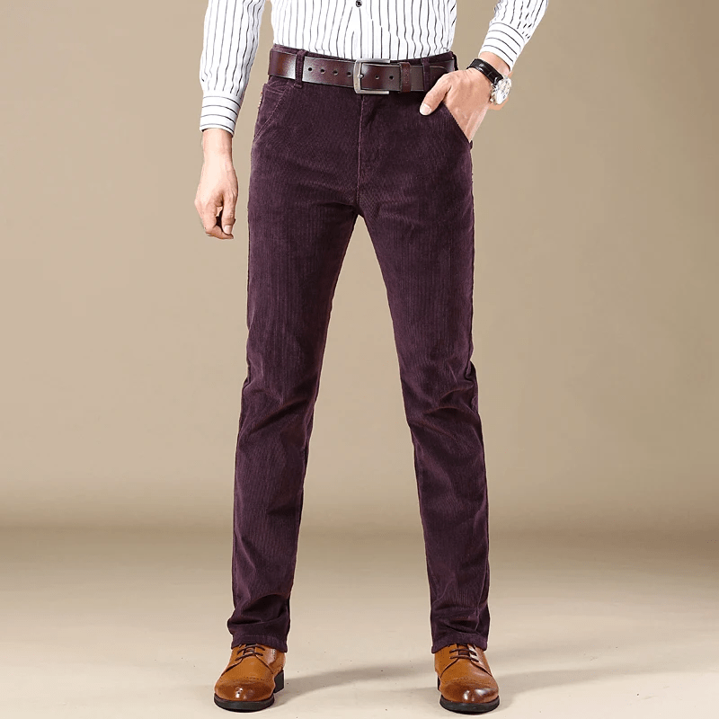 Relaxed Fit Corduroy Trousers for Everyday Wear
