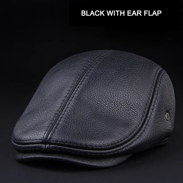 Authentic Leather Father Baseball Cap