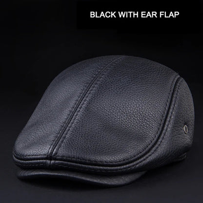 Authentic Leather Father Baseball Cap