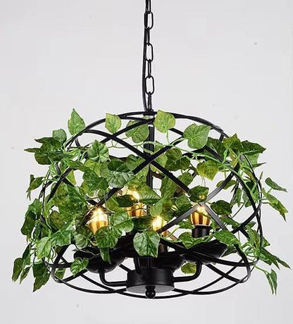 Rustic Metal Cage Pendant Light