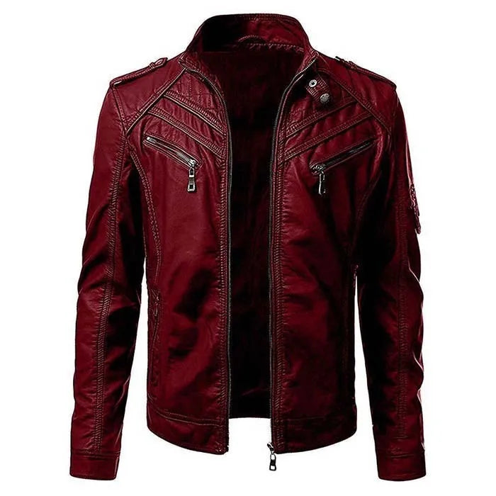 Men's Synthetic Biker Jacket