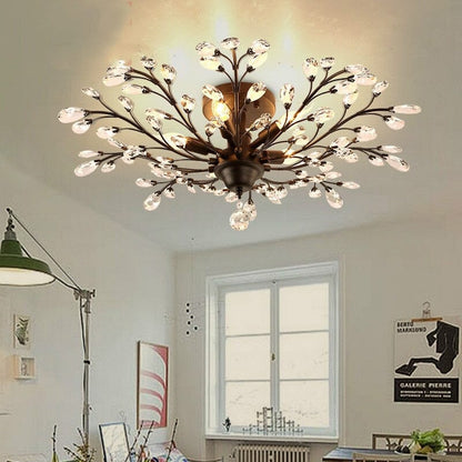Floral Overhead Light Fixture
