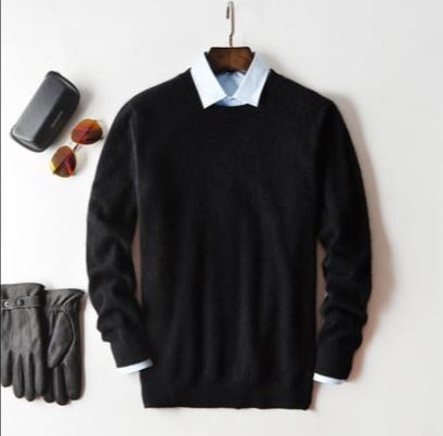 Luxurious Cashmere Crew Neck Classic Sweater