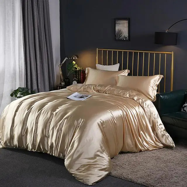 Soft 4-Piece Bed Sheet Set with Duvet Cover