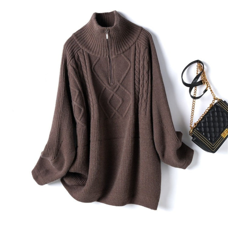Cozy Winter Geometric Knit Sweater