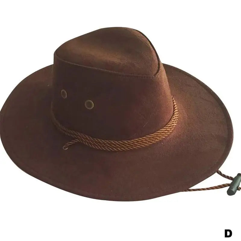Classic Men's Cowboy Hat - Large Brim Summer Shade