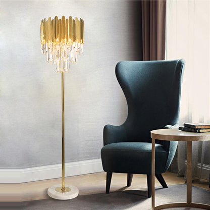 Luxurious Glass Floor and Desk Lamp