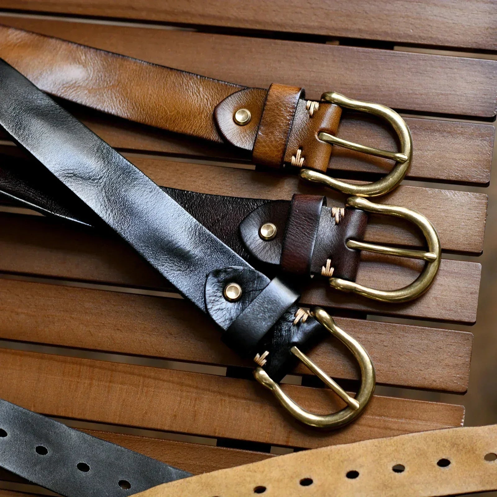 Genuine Leather Casual Belt - VogeLuxe