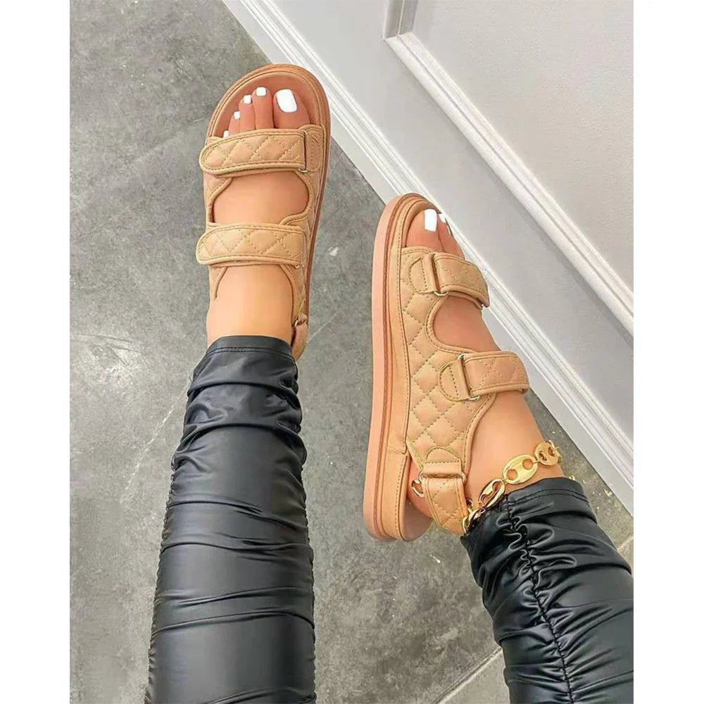 Comfortable Women's Flat Sandals - Lightweight Summer Beach Shoes