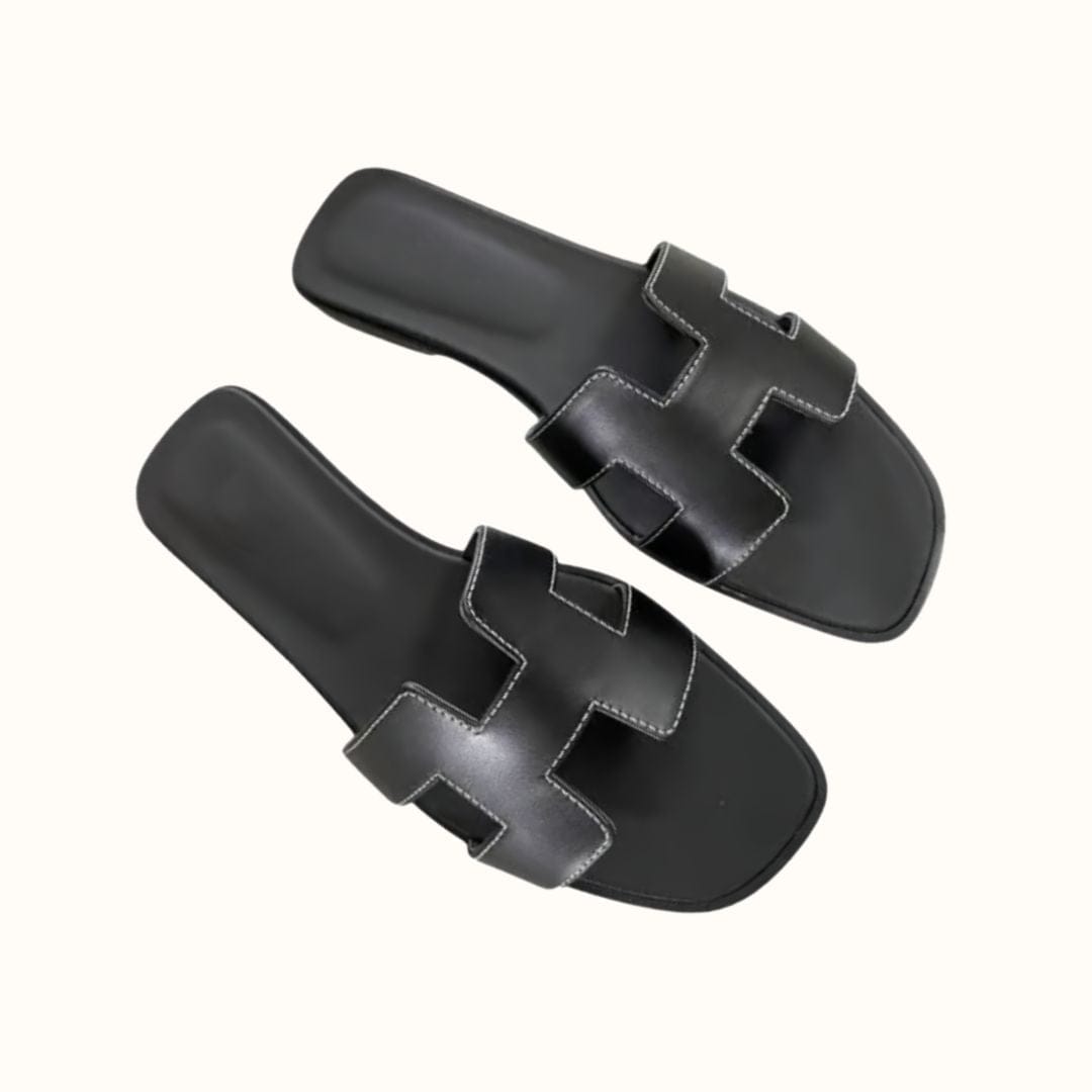 Comfortable Vegan Leather Slide Sandals