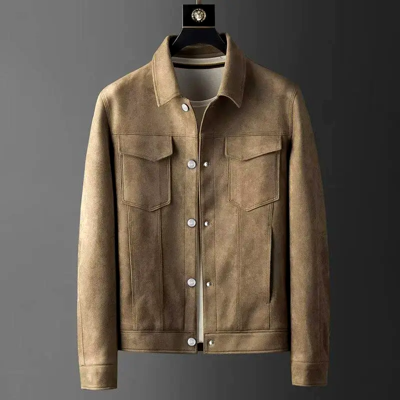 Luxury Leather Mens Coat - VogeLuxe
